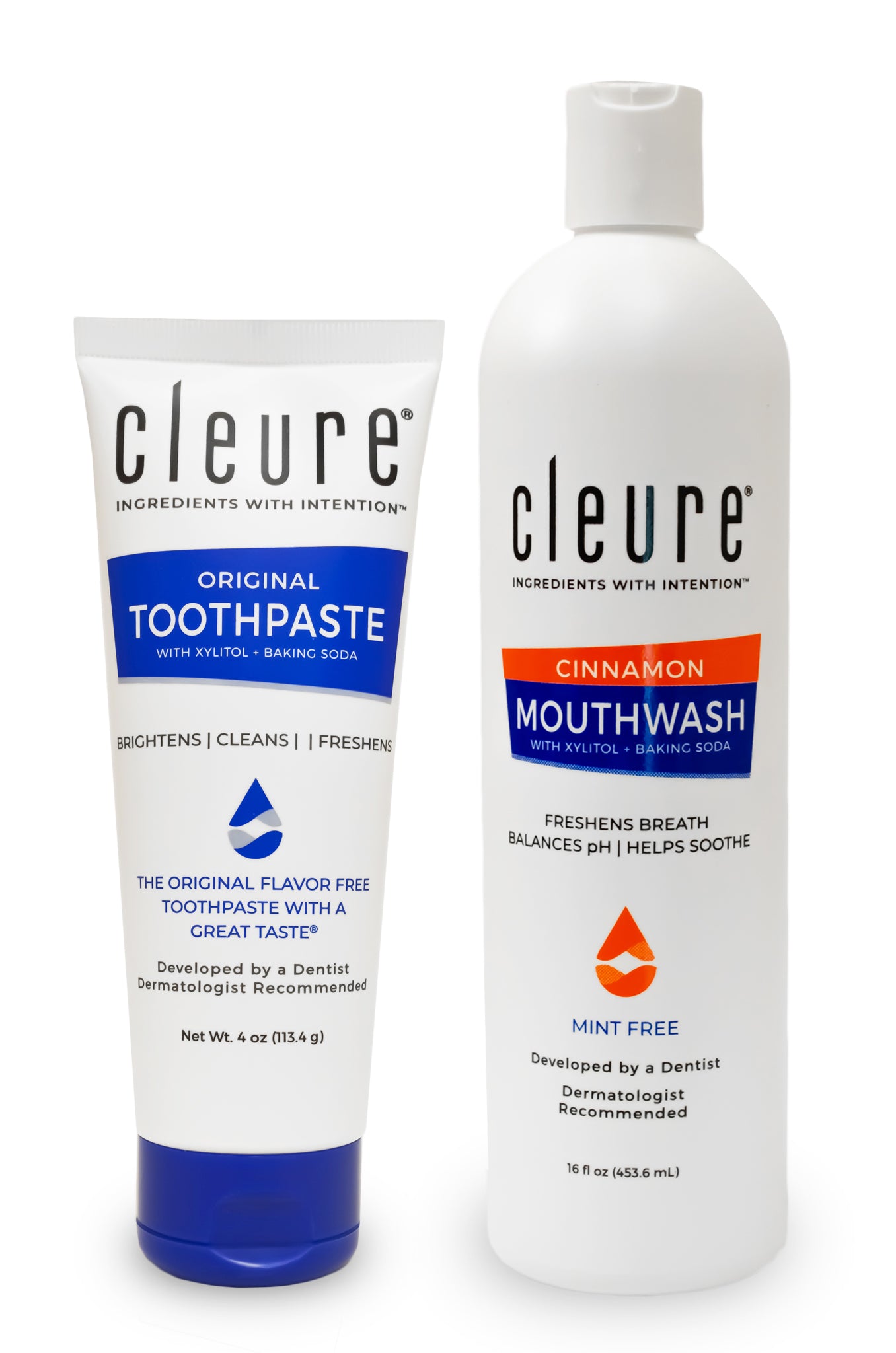 Toothpaste and Cinnamon Mouthwash Set