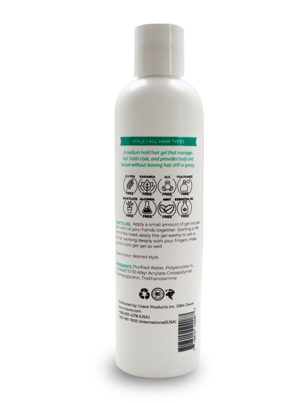 Medium hold store hair gel