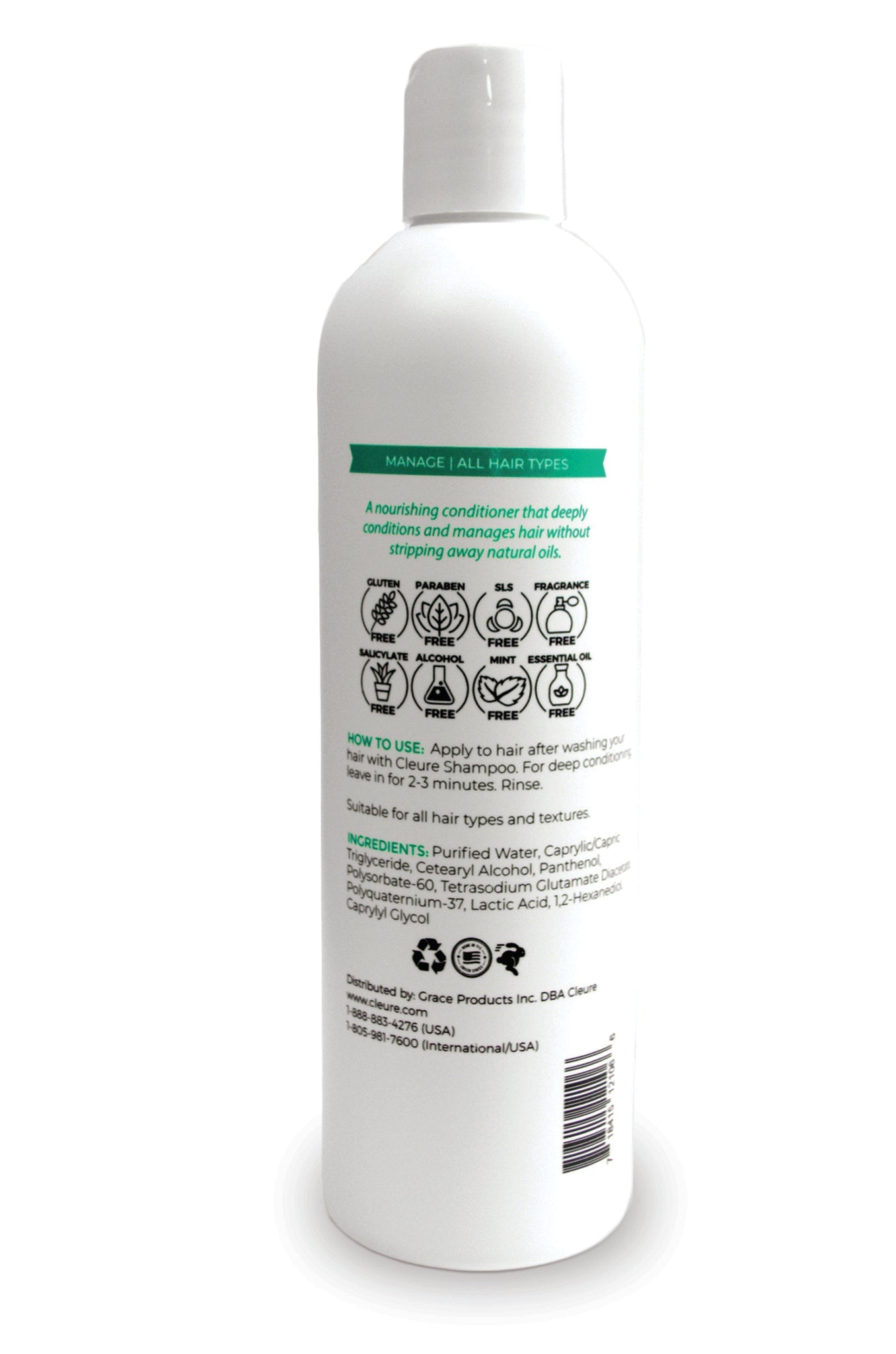 Cleure Hair Conditioner How to Use Ingredients