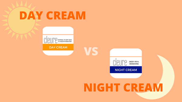 Difference Between Day Cream and Night Cream - Cleure