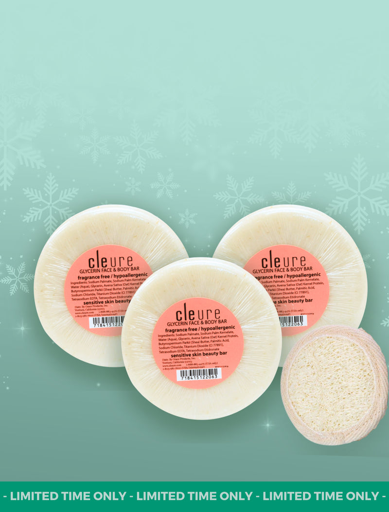 glowing glycerin bar trio | cleure