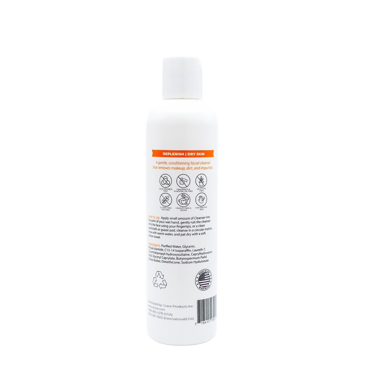 Gentle Hydrating Facial Cleanser (8 oz)