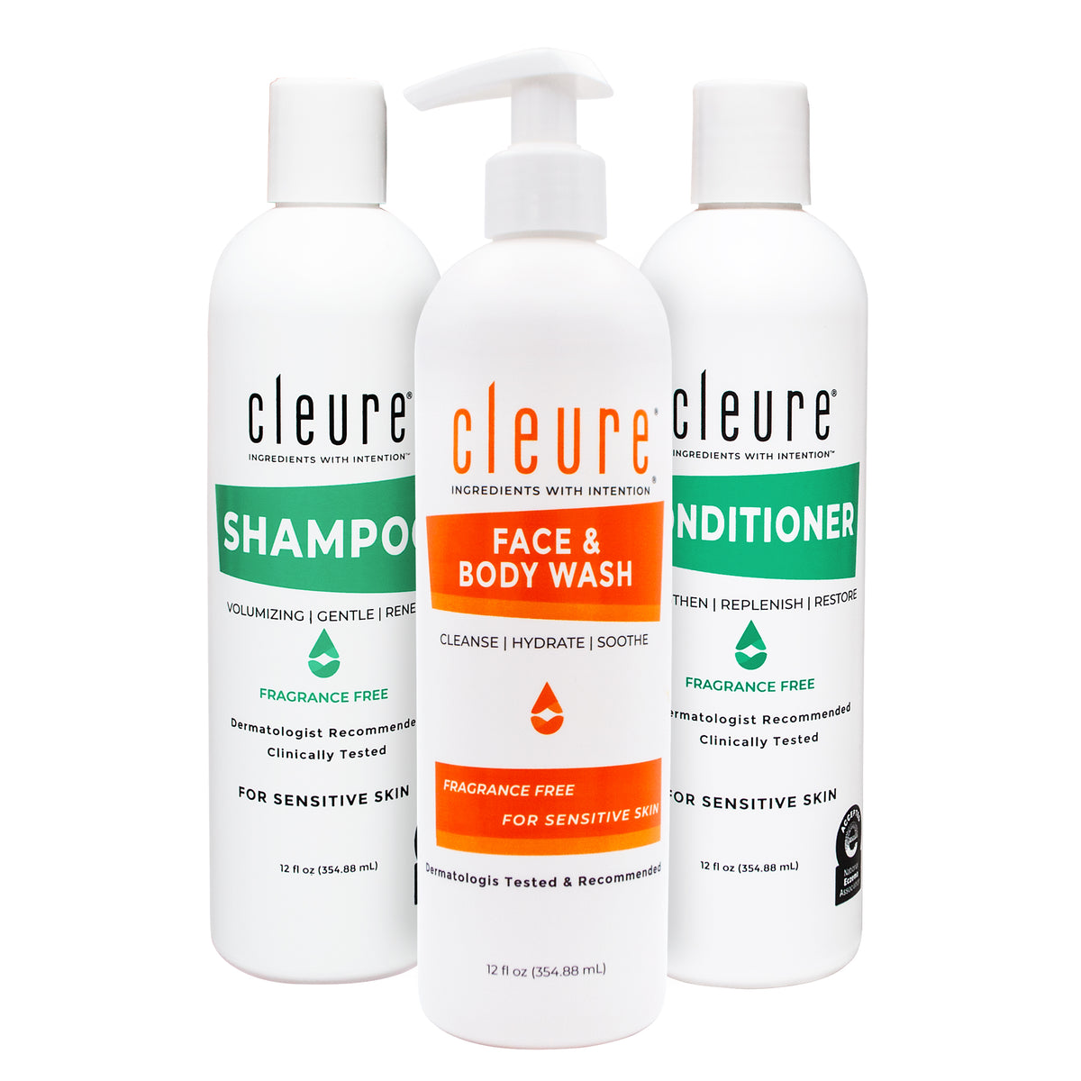 Shower Set (Shampoo, Conditioner, Face and Body Wash)