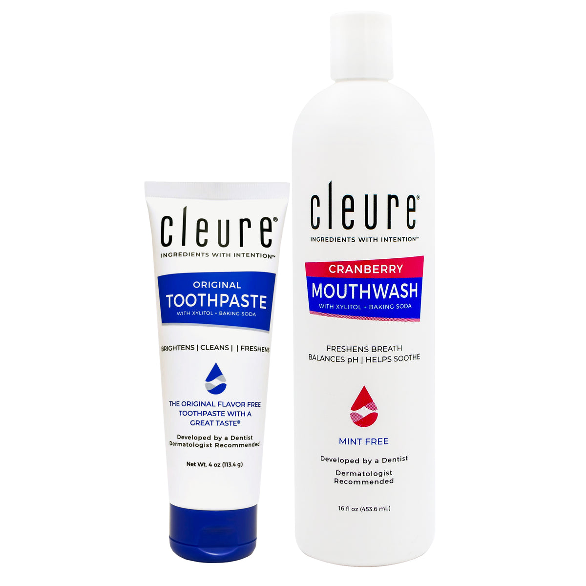 Toothpaste and Cranberry Mouthwash Set