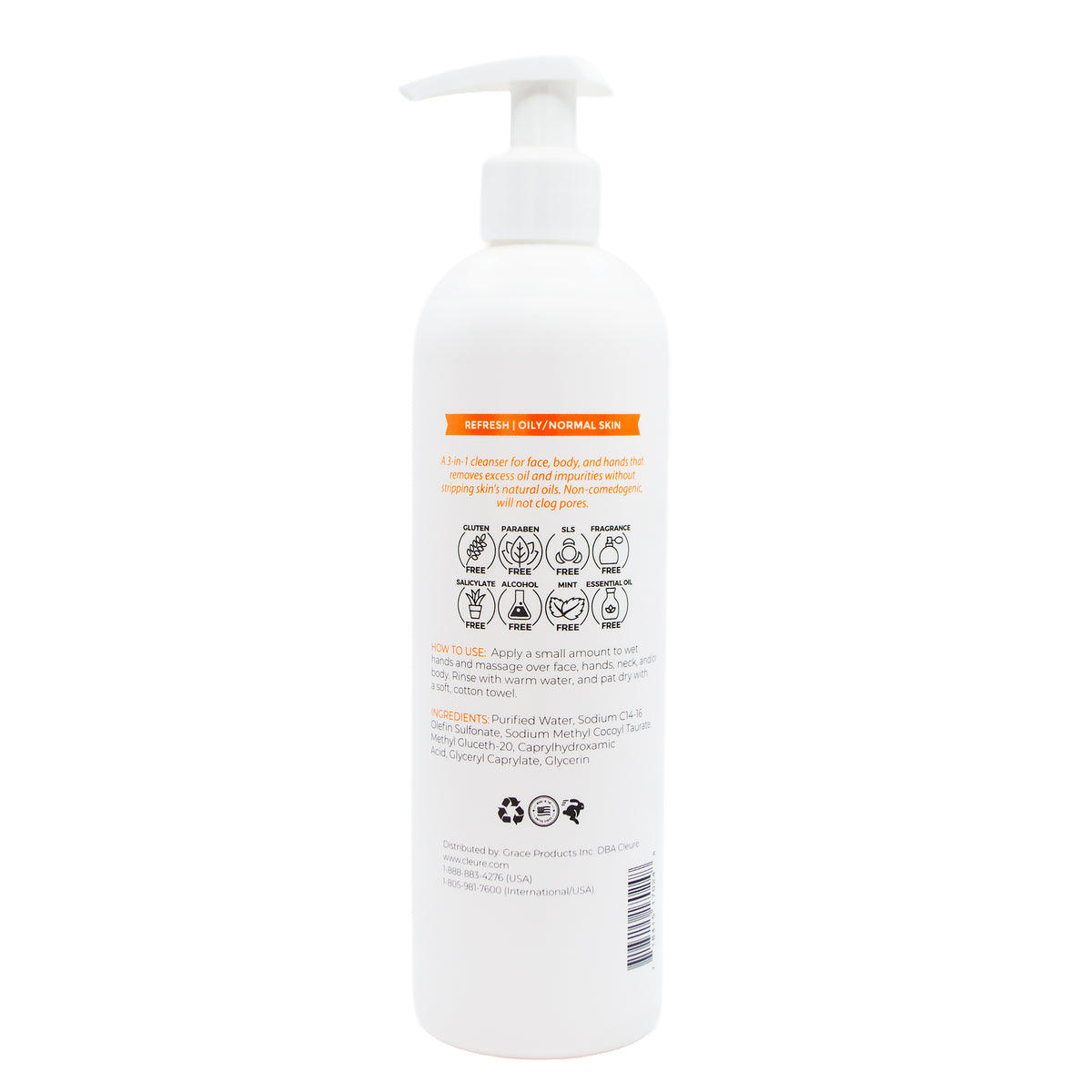 Oil-Control Face & Body Wash (12 oz)