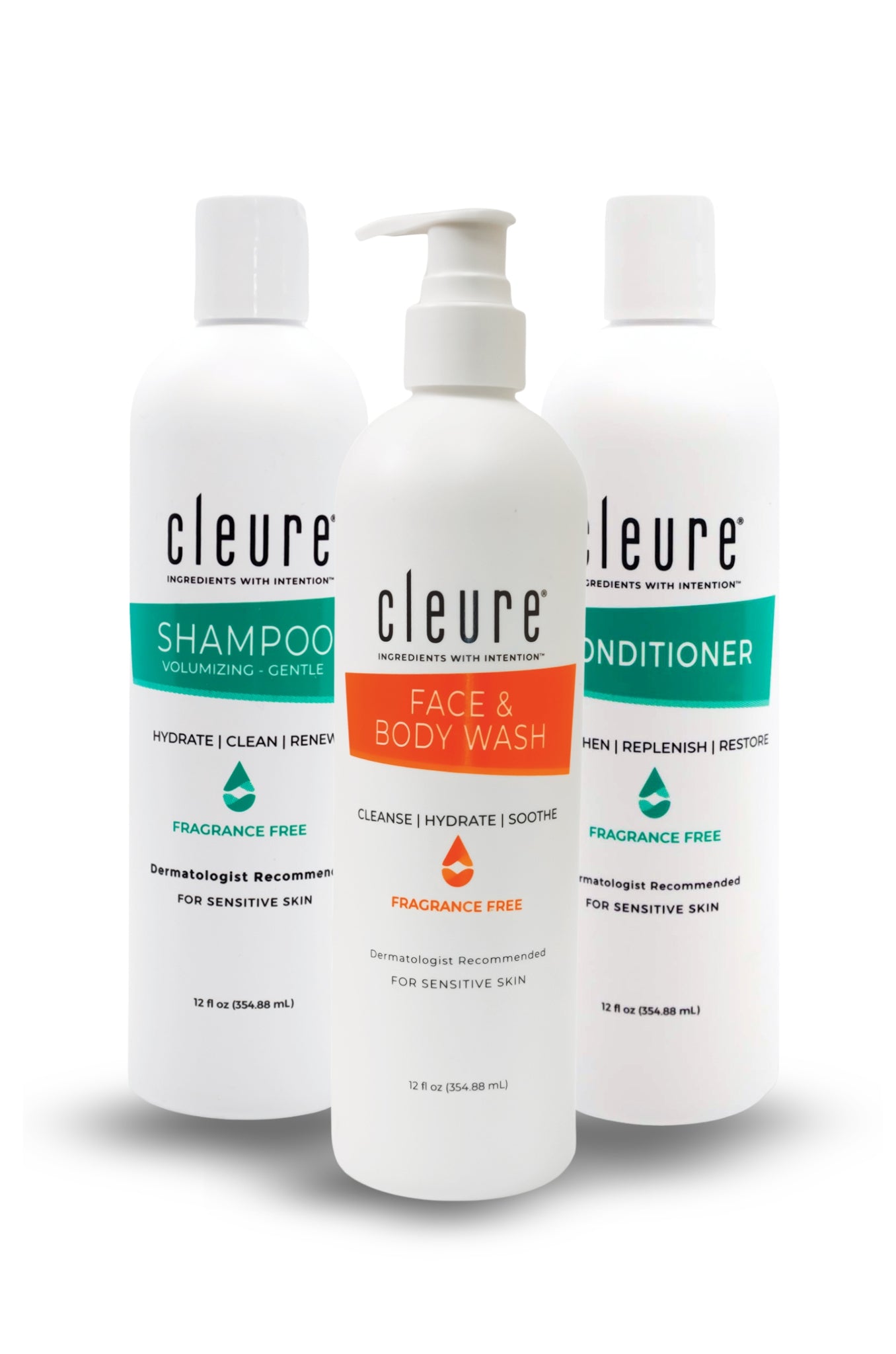 Shower Set (Shampoo, Conditioner, Face and Body Wash)