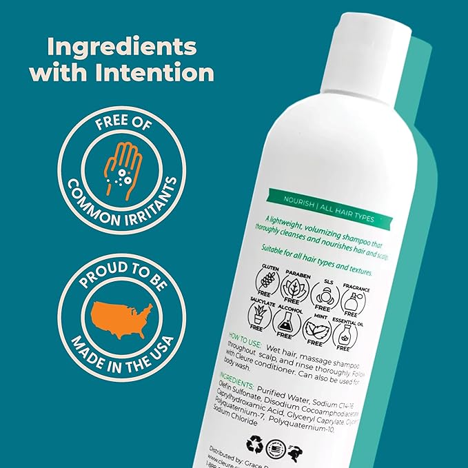 Shampoo (12oz) - SLS-free, Hypoallergenic