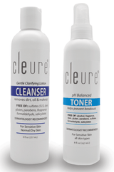 Cleure Cleanser and Toner Duo