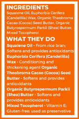 Lip Balm with Shea Butter - Organic, No Flavor