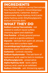 Cleure Scrub Ingredients and what they do